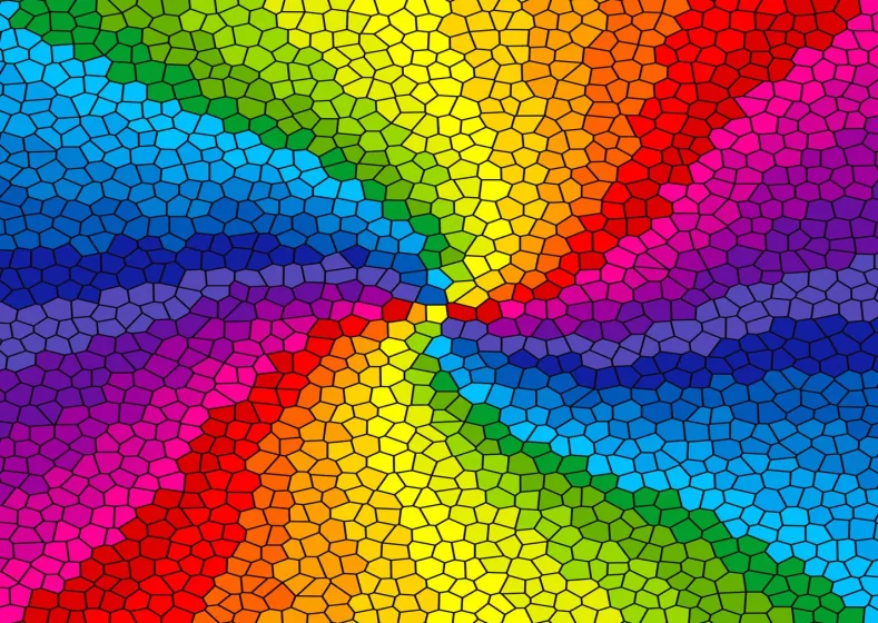 Stained Glass Rainbow Burst Puzzel (1000 stukjes)