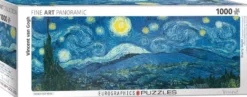 Starry Night - Vincent van Gogh Panorama Puzzel (1000 stukjes)