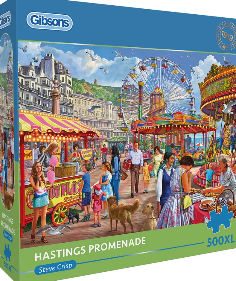 Steve Crisp - Hastings Promenade Puzzel (500XL stukjes)