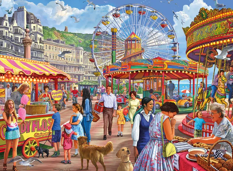 Steve Crisp - Hastings Promenade Puzzel (500XL stukjes)