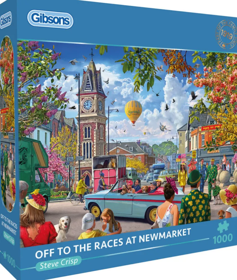 Steve Crisp - Off to the Races at Newmarket Puzzel (1000 stukjes)