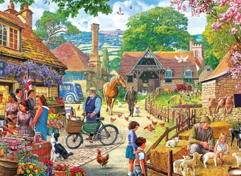 Steve Crisp - The Farm Shop Puzzel (100XXL stukjes)