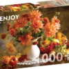 Still Life with Orange Dahlias Puzzel (1000 stukjes)