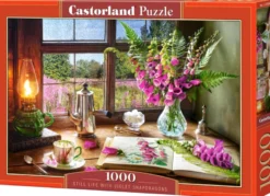 Still Life with Violet Snapdragons Puzzel (1000 stukjes)