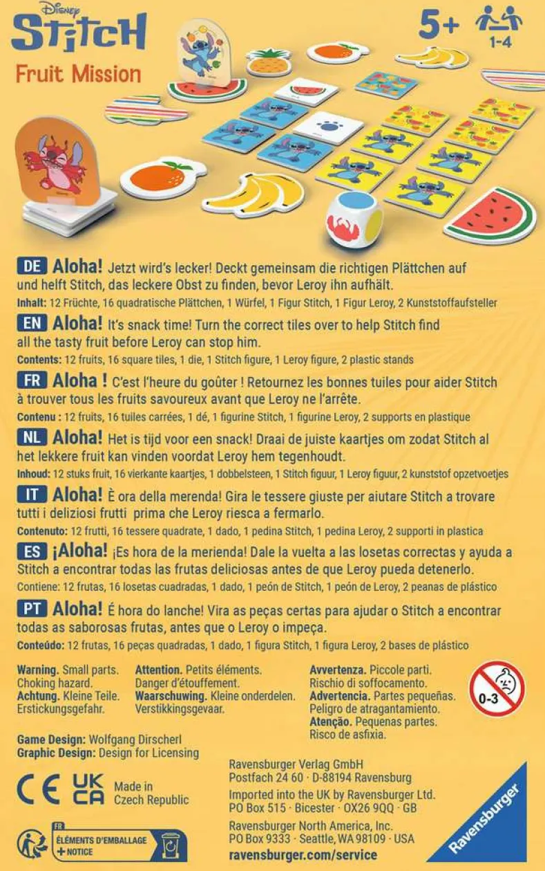 Stitch Fruit Mission - Pocketspel
