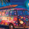 Strand Plezier met een VW Bus Puzzel (1000 stukjes)