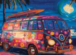 Strand Plezier met een VW Bus Puzzel (1000 stukjes)