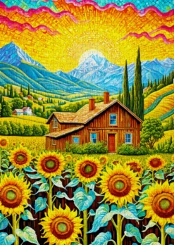 Sunflower House Puzzel (1000 stukjes)