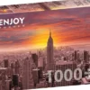 Sunset Over New York Skyline Puzzel (1000 stukjes)