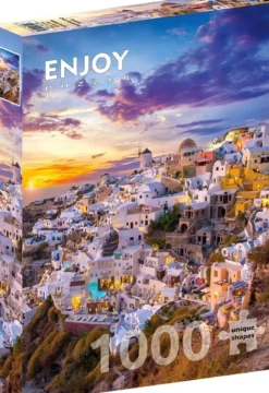 Sunset over Santorini Puzzel (1000 stukjes)