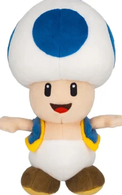 Super Mario - Blue Toad Knuffel (20cm)