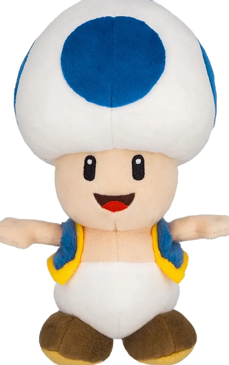 Super Mario - Blue Toad Knuffel (20cm)