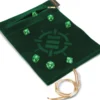 Tabletop Series - Roll on a Scroll Dice Set with Case - Green