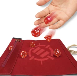 Tabletop Series - Roll on a Scroll Dice Set with Case - Red