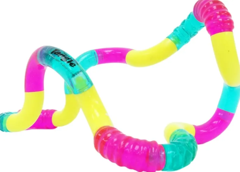 Tangle Textured Crazy Junior - Green Yellow Pink