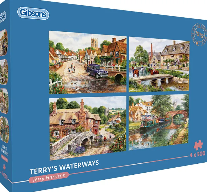 Terry Harrison - Terry's Waterways Puzzel (4 x 500 stukjes)