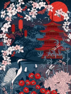 The Art File: Sakura Heights Puzzel (1000 stukjes)