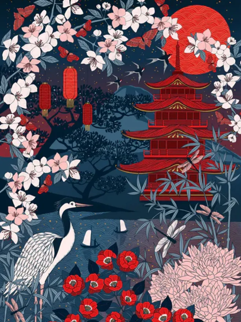 The Art File: Sakura Heights Puzzel (1000 stukjes)