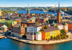 The Old Town of Stockholm, Sweden Puzzel (500 stukjes)
