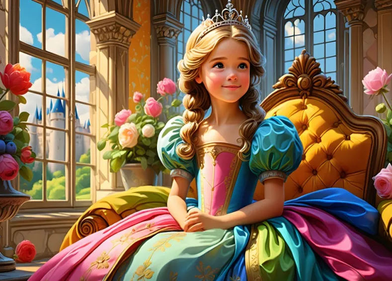 The Princess on Her Throne Puzzel (500 stukjes)