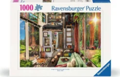 Tiny House in Redwood Forest Puzzel (1000 stukjes)