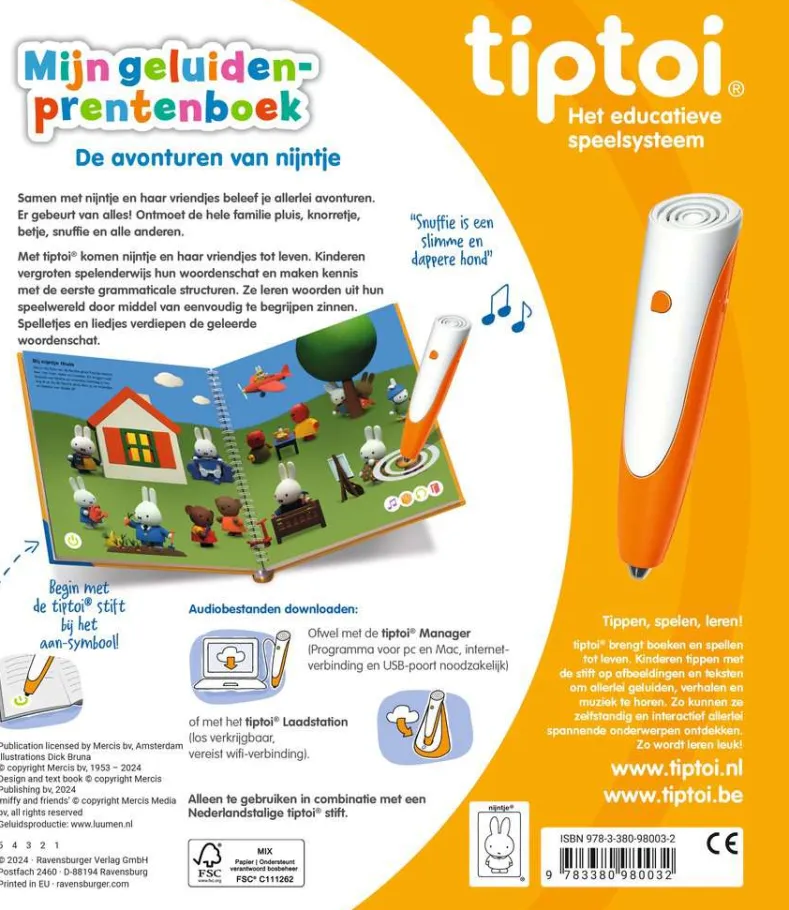 Tiptoi - Mijn Geluiden-prentenboek - De avonturen van Nijntje