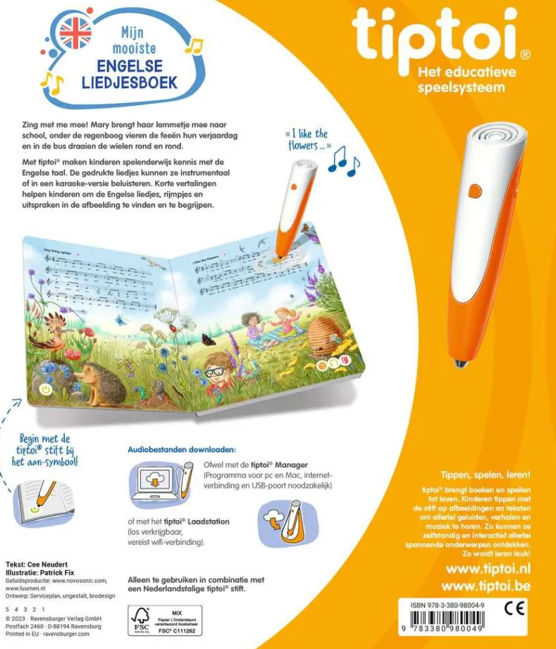Tiptoi - Mijn Mooiste Engelse Liedjesboek