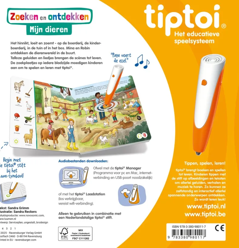 Tiptoi - Zoeken en Ontdekken - Mijn dieren