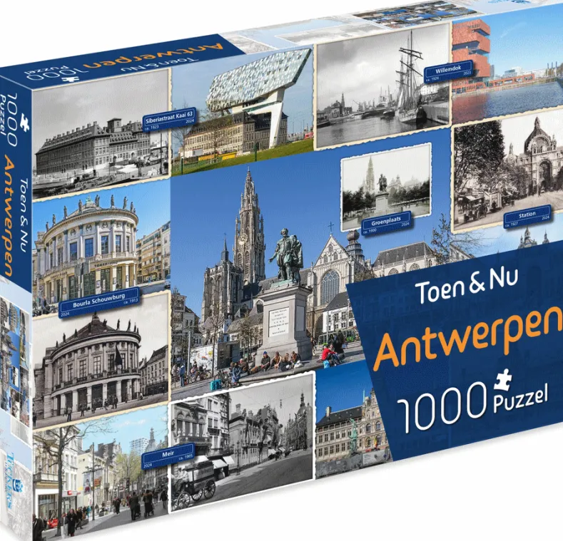 Toen & Nu - Antwerpen Puzzel (1000 stukjes)
