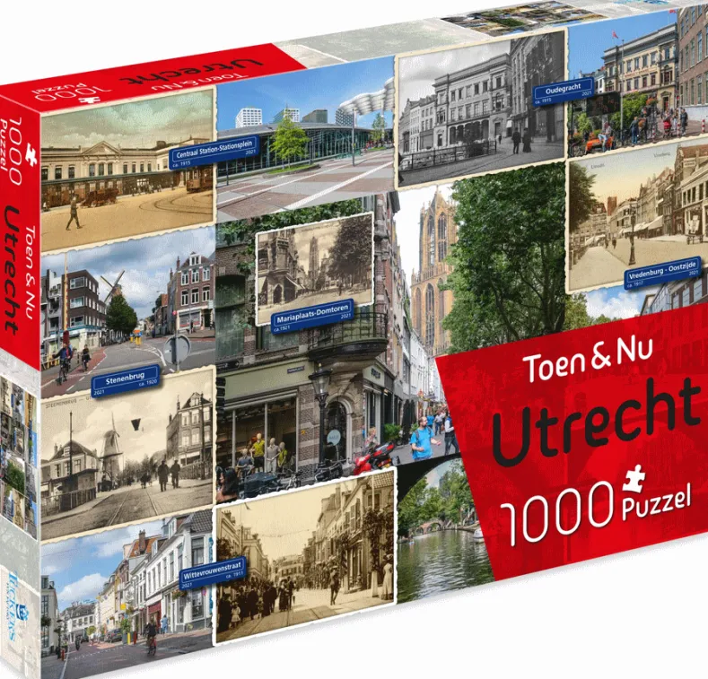 Toen & Nu - Puzzel Utrecht (1000 stukjes)