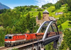 Train on the Bridge Puzzel (500 stukjes)