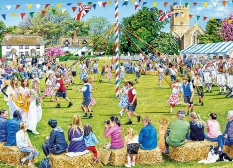 Trevor Mitchell - Around the Maypole Puzzel (1000 stukjes)