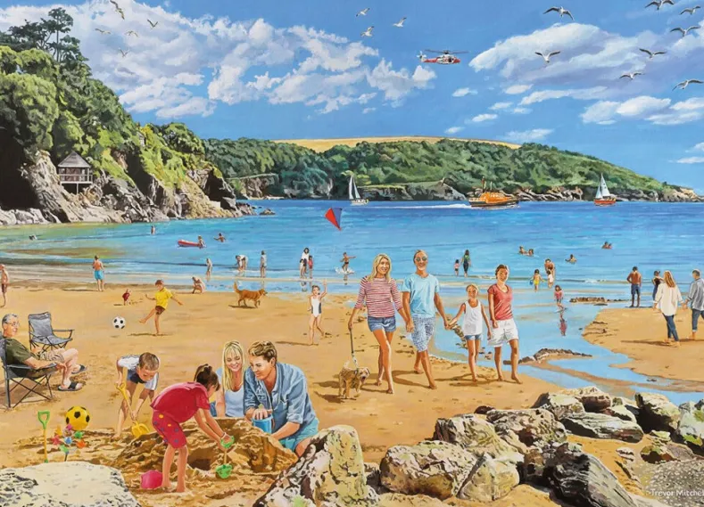 Trevor Mitchell - Beside the Seaside Puzzel (4x500 stukjes)