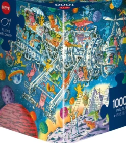 Triangle Box - Aliens Welcome! Puzzel (1000 stukjes)