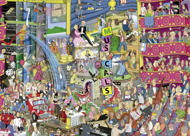 Triangle Box - Best of Musicals Puzzel (1000 stukjes)