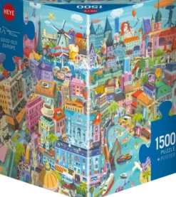 Triangle Box - Good Old Europe Puzzel (1500 stukjes)