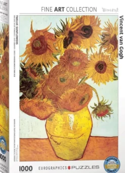 Twelve Sunflowers - Vincent van Gogh Puzzel (1000 stukjes)
