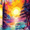 Van Life at the Beach Puzzel (1000 stukjes)