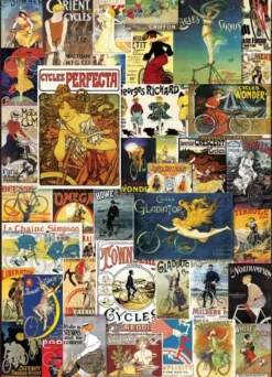 Vintage Bicycle Posters Puzzel (1000 stukjes)