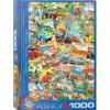 Vintage Travel Collage Puzzel (1000 stukjes)