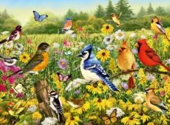 Vogels In De Wei Puzzel (500 stukjes)