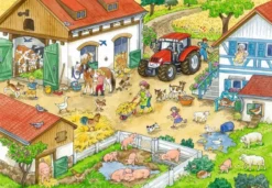 Vrolijk Boerderijleven Puzzel (2x24 stukjes)