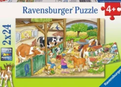 Vrolijk Boerderijleven Puzzel (2x24 stukjes)