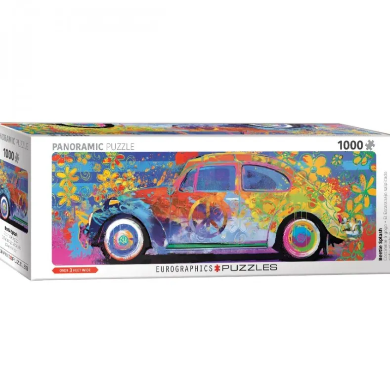 VW Beetle Splash Panorama Puzzel (1000 stukjes)