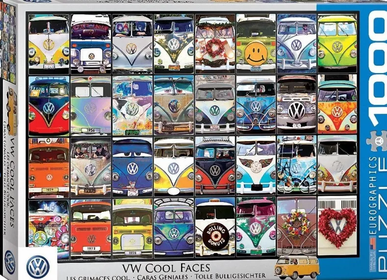 VW Bus - Cool Faces Puzzel (1000 stukjes)