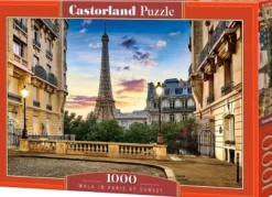 Walk in Paris at Sunset Puzzel (1000 stukjes)