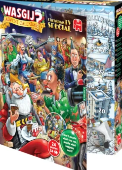 Wasgij - Adventskalender 2026 Kerstmis TV Special Puzzel (24 x 54 stukjes)