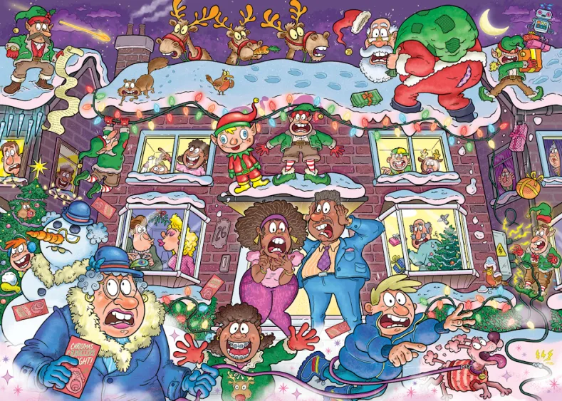 Wasgij Christmas 22 - Niet zo'n stille nacht! Puzzel (2x 1000 stukjes)
