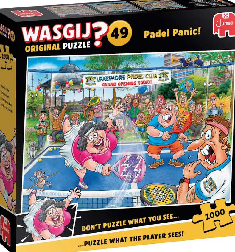 Wasgij Original 49 - Paniek op de Padelbaan! Puzzel (1000 stukjes)