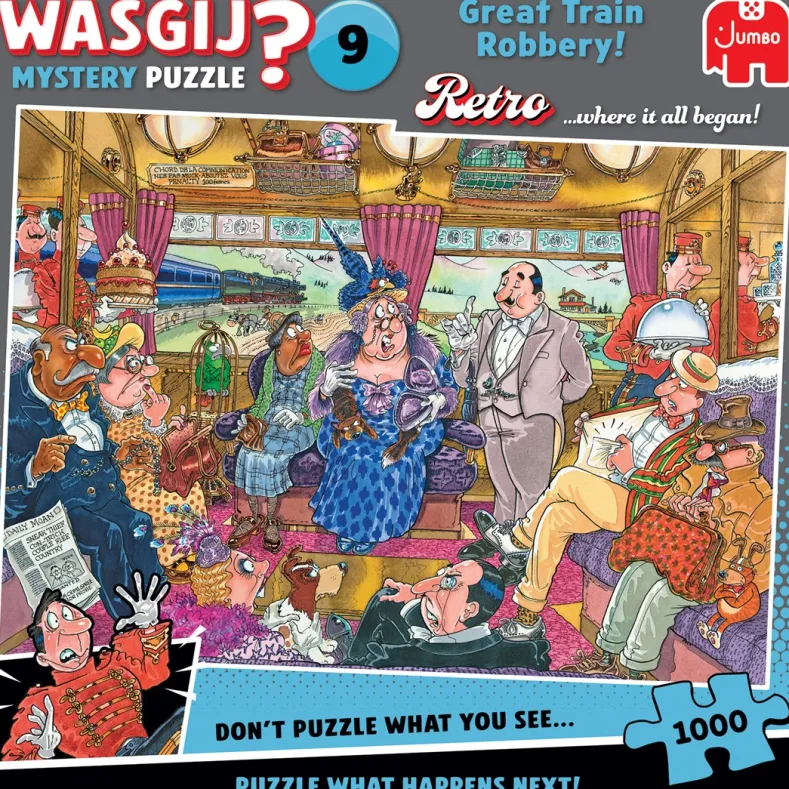 Wasgij Retro Mystery 9 - De Grote Treinroof! (1000 stukjes)